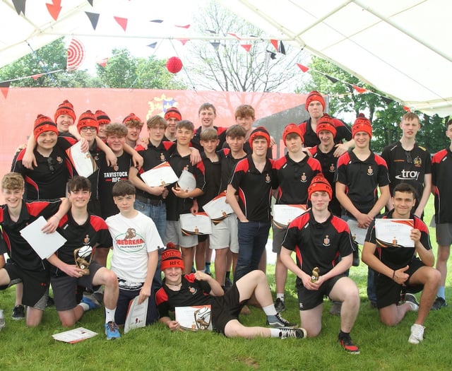 Awards night for junior rugby players