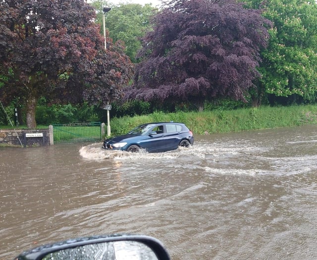 Flash floods hit West Devon