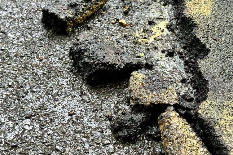 The Deer Park Lane pothole