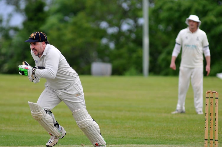 Devon Cricket League E Division West  Teignmouth & Shaldon 2nd XI  versus Tavistock  2nd XI. Tavi's Marc Webber