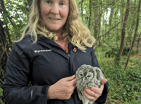 Baby owl rescued