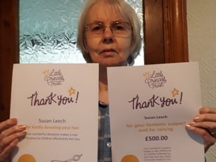Resident raises £500 for charity with handmade gifts and hair donation