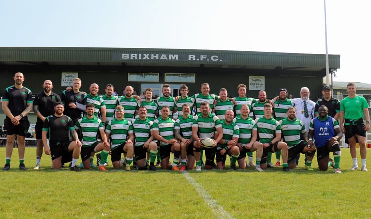 Tavistock's George Hillson is in the front-row, second from the left with the orange boots, in this Devon RFU picture