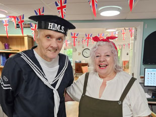 Nursing home's vintage party for D-Day