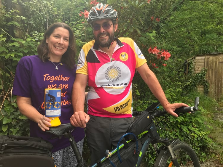 Paul and Keri Thompson are staging a Land's End to John O'Groats fundraiser to raise funds in aid of the Brain Tumour Trust, in memory of Paul's sister Lizzi Snaith