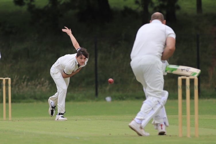 Keith Maynard, who took 7 for 14, for Lewdown against Whitchurch 1.0