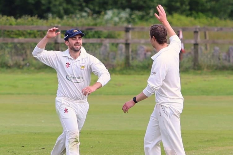 Yelverton 1st XI celebrations