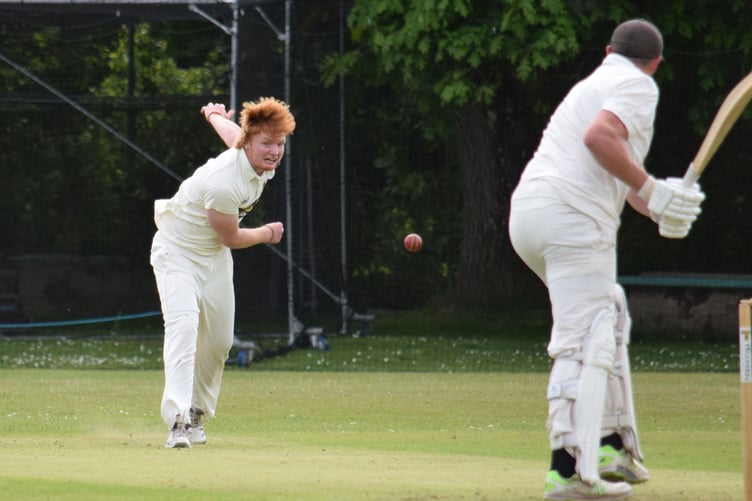 Will Scott-Munden, who bagged five wickets for Tavistock 2nd XI in a losing cause against Paignton 3rd XI