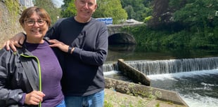 Loving son walks dad's romantic walk