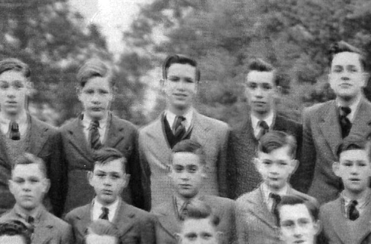 Dennis Hoare at Tavistock Grammar School, middle back row. Picture courtesy of Tavistock Memories by Trevor James (Amberley Publishing)