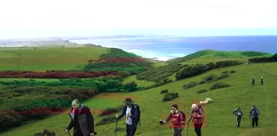 Ramblers explore coast near Bude