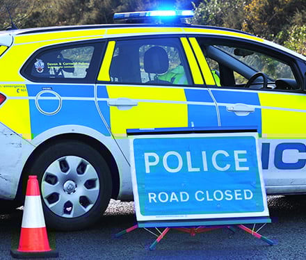 House fire diverts traffic