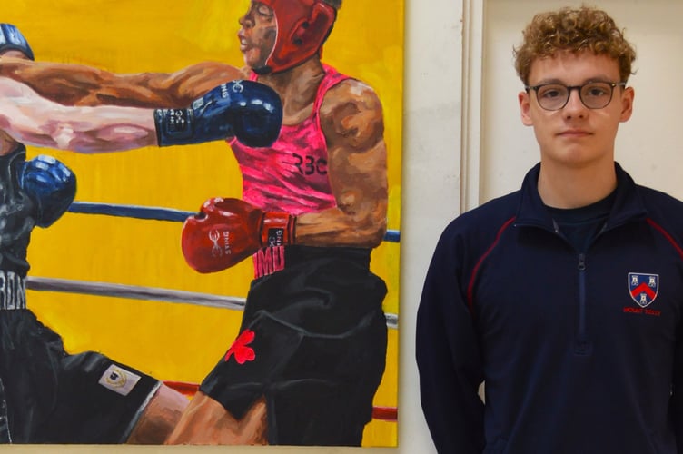 Sam Lander, a multi-talented artist is among the Kelly College students exhibiting to the public  from Friday (June 21 to Friday June 28) at the school.