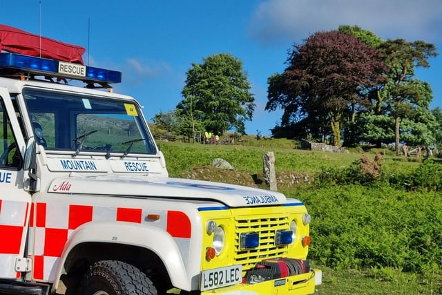 Moorland rescuers help casualty