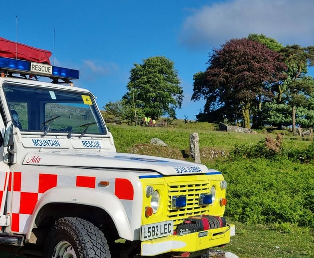 Dartmoor walker and dogs rescued