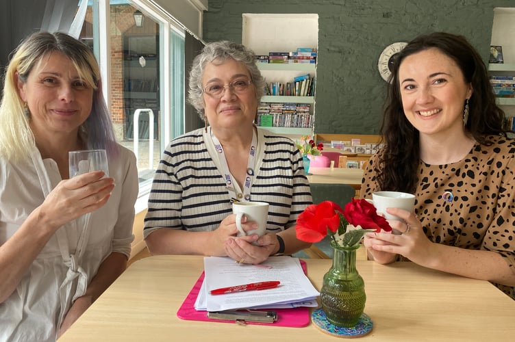 Left to right: Joe, Wendy West and Paula gain confidence and socialising benefits from Tavistock Austism XXX 