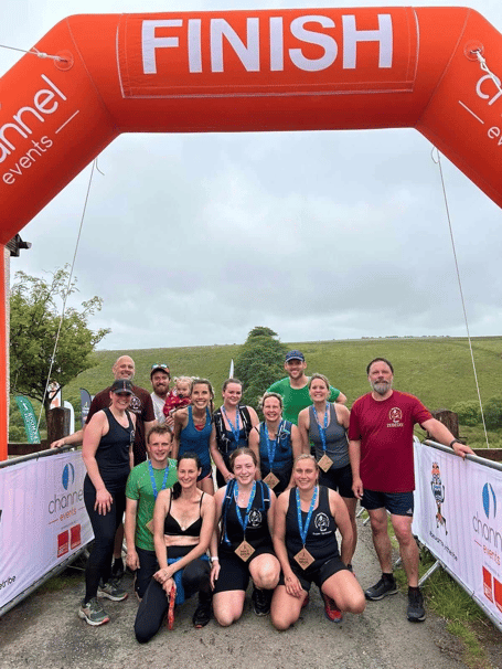 ORC's Emma Jewell and Matt Grint at the Exmoor Man vs Moor with Okement Hash Harriers