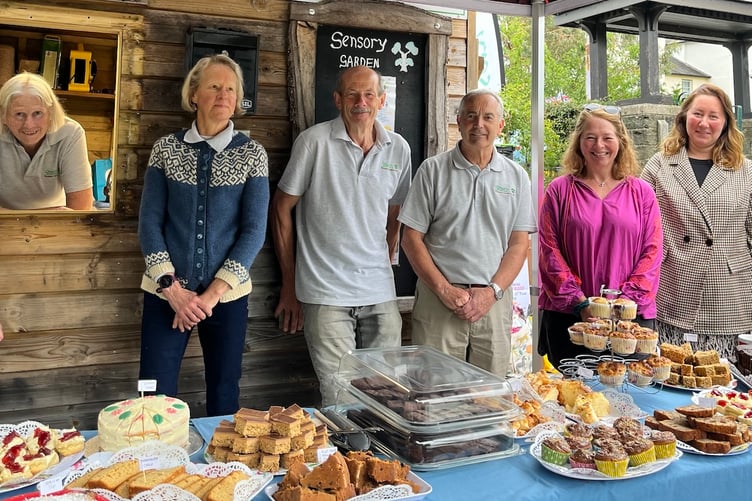 Tavistock Sensory Garden summer party guests and volunteers enjoyed the good weather and refreshments.