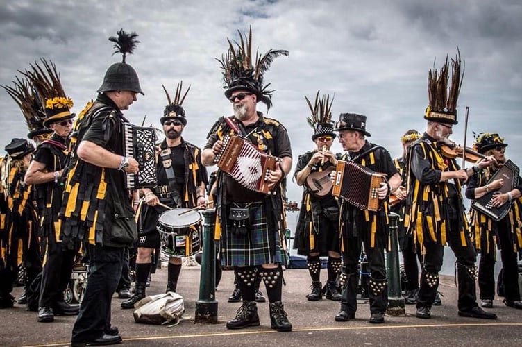 The Tamar Valley's Wreckers Border Morris are part of the event.