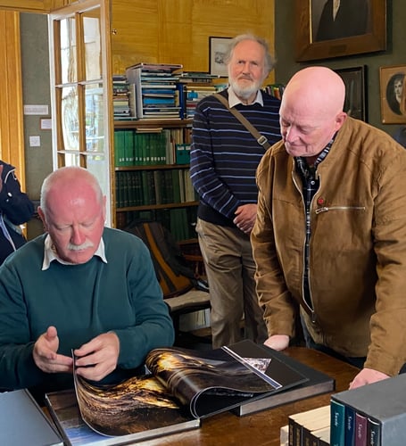 L to R  Simon Dell, and Peter Russell author of Spirit of Dartmoor