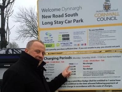 Councillor succeeds in free parking battle