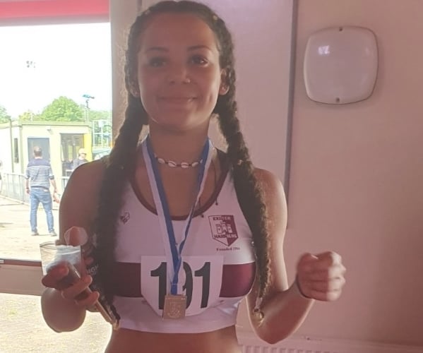 Zola Taylor, of Okehampton College, will be sprinting for gold at the English Schools Athletics Association championships, representing Devon in Birmingham in less than two weeks.