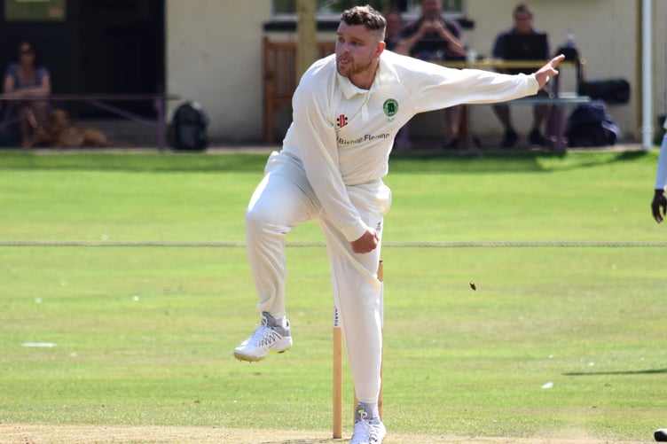 Ivybridge spinner Adam Huxtable, who took five wickets for 14 runs in the win at Kingsbridge