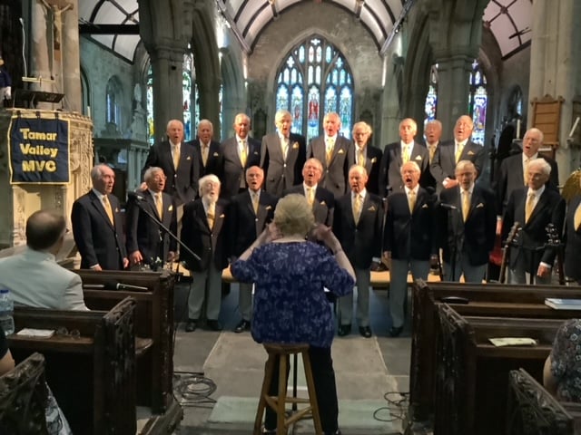 Tamar Valley Male Voice Choir will be performing at Yelverton's St Paul's Church.