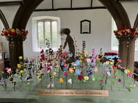 Church's handmade wildflower meadow flags up children's mental health