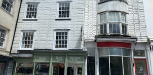 Listed building shored up against collapse