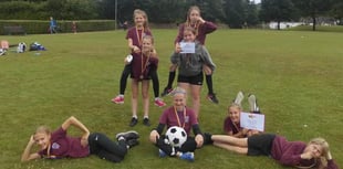 Horrabridge girls cricket champs