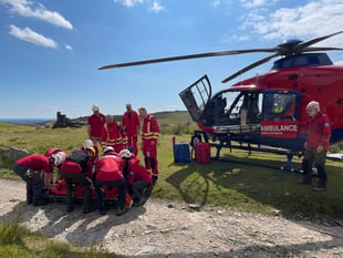 Climber rescued from quarry