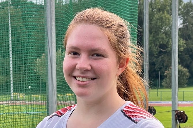 Phoebe Milburn excelled with a silver in her hammer throw  at the English National Schools Track and Field Championships in Birmingham last weekend.