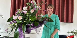Sampford Courtenay Flower Club marks 40th birthday