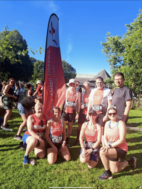 Bere Alston Trekkers at the Tavistock Town relays