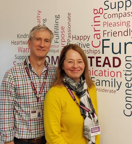 Lynn and Mike Roddy of Home Instead who have won an award for supporting the military community