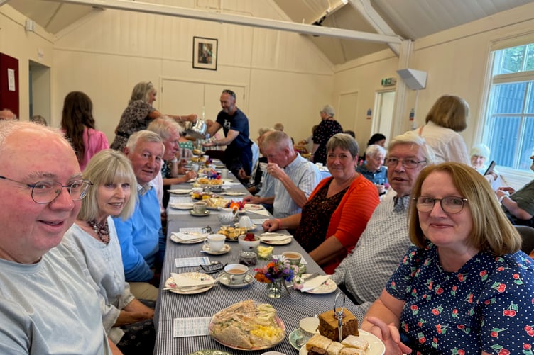 Grateful Brentor hall committee members said thank you to villagers.