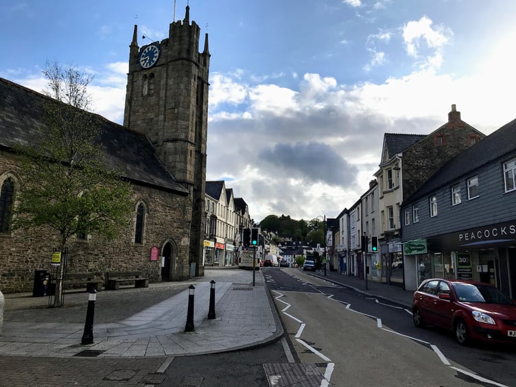 Okehampton town centre