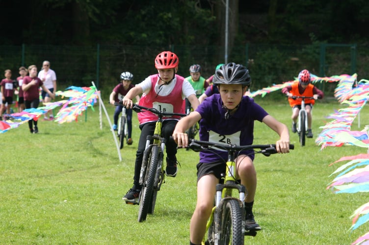 Concentration on the face of a Mary Tavy & Brentor rider.