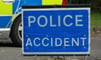 Two hurt in village crash