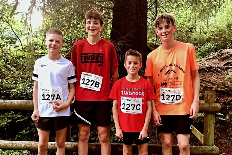 TAC youth team- Freddie Whybrow, Archie Neale, Jack Anthony and Thomas Hennessey