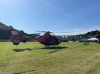 Air ambulance takes Calstock patient to hospital 
