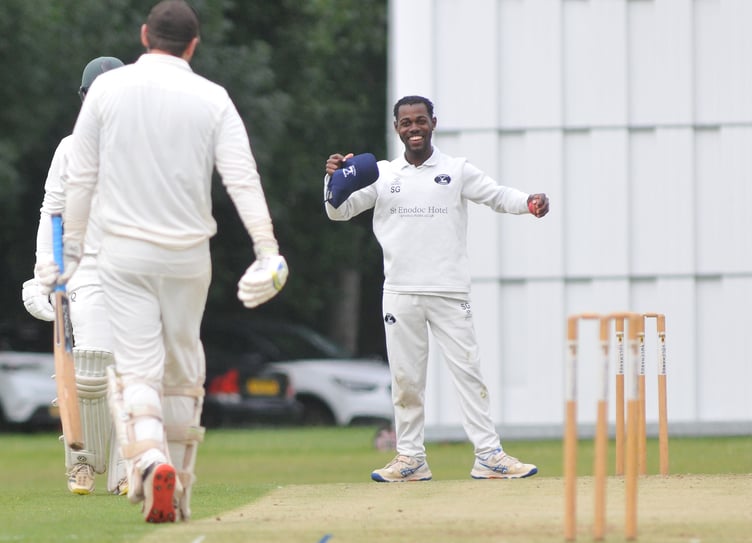 Devon Cricket League A  Division. Torquay and Kingskerswell versus Bridestowe. Bridestowe's Shaquan Glasgow happy with his team's five wicket win