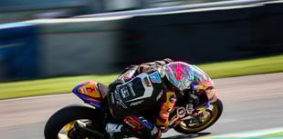 Fin Arscott taking on Thruxton Race Circuit