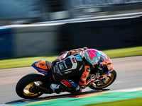 Fin Arscott taking on Thruxton Race Circuit