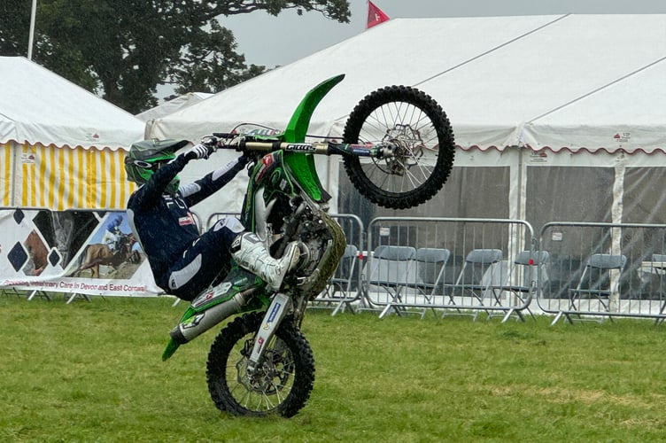 Jamie Squibb during his main ring demonstration.