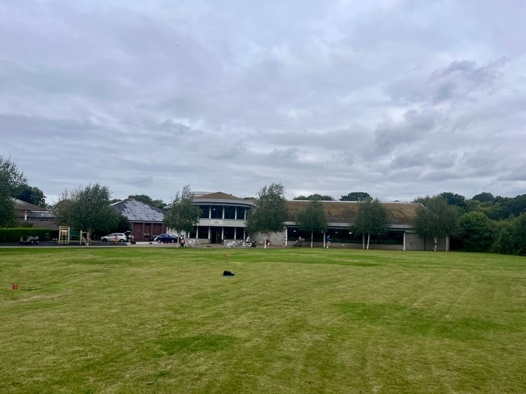 The putting green in Simmons Park, Okehampton