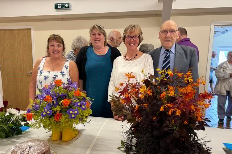 Spreyton Show Officers, from left, Treasurer Angela Hawkins, President Jenny Lee, Secretary Sharon Hawking and Chairman Douglas Endacott. AQ 1097