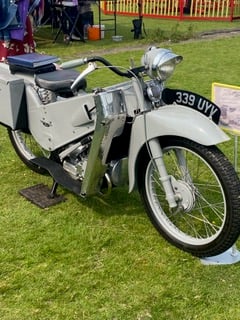 A motorbike from the era
