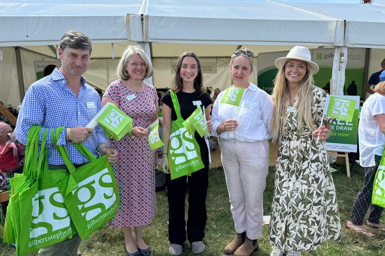 Gilbert Stephens solicitors had plenty of goodies to give away at the Chagford Show.  AQ 0708